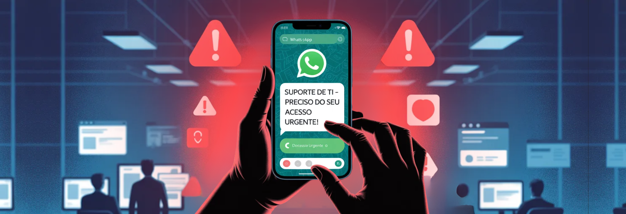 Alerta: Golpe do falso suporte de TI se espalha por ligações e WhatsApp nas empresas
