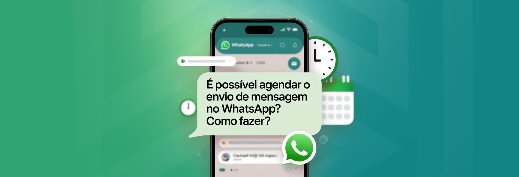 É possível agendar o envio de mensagem no WhatsApp? Como fazer?